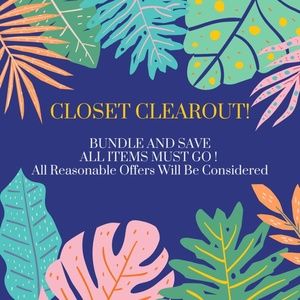 CLOSET CLEAROUT!!